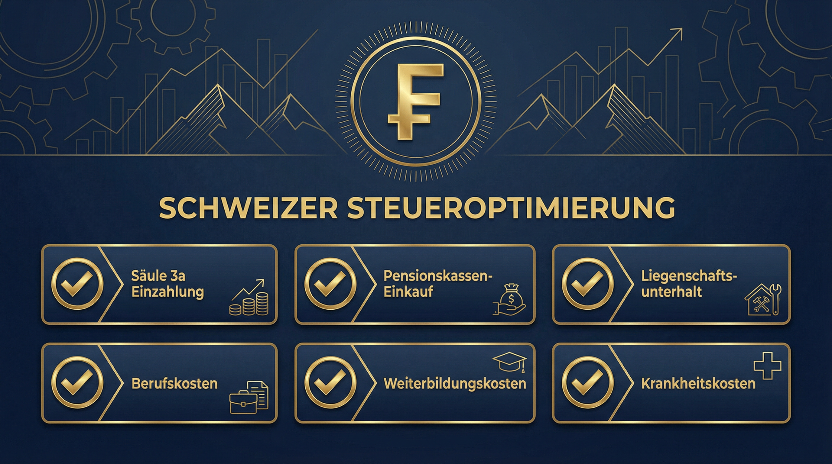 Schweizer Steueroptimierung – 6 wichtige Abzüge